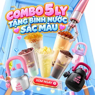 Hình ảnh COMBO 5 LY Best Seller - tặng Bình Nước Sắc Màu bất kỳ