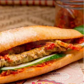 Hình ảnh bánh mì pate trứng