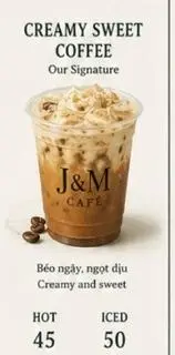 Hình ảnh Creamy sweet coffee nóng