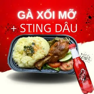 Hình ảnh Cơm Ðùi Gà 1/4 Xối Mỡ +Salad