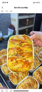 Hình ảnh Bánh ngọt sốt pho mai trứng muối siêu mềm ngon