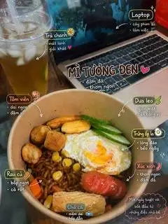 Hình ảnh  mì tương đen xiên bẩn