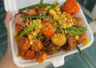 Hình ảnh ComBo Cá Viên Sốt Mắm tỏi mix thập cẩm