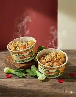 Hình ảnh Mì Trộn Cá Viên Chiên + 1/2 Xúc Xich