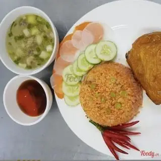 Hình ảnh Cơm Má Đùi Xối Mỡ + Tặng Kèm Canh Súp
