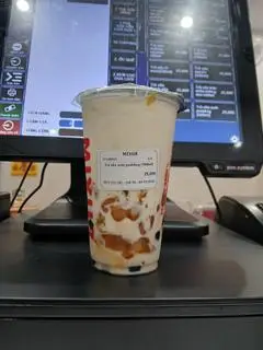 Hình ảnh trà sữa xoài pudding