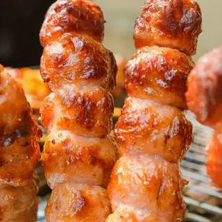 Hình ảnh nem nướng hồ lô chiên _ 1 xiên 5 viên