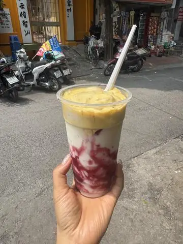 Hình ảnh Sữa chua việt quất kem trứng