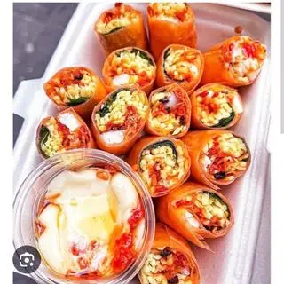 Hình ảnh BT cuốn đỏ chấm sốt bơ 