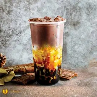 Hình ảnh Trà sữa trân châu đường đen full topping 