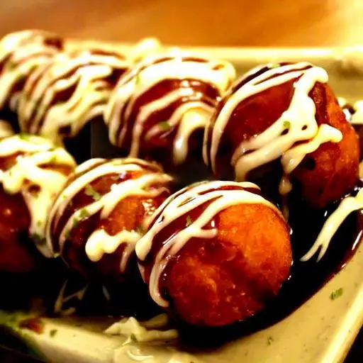 Hình ảnh Takoyaki 2 viên bạch tuộc - 2 viên xúc xích