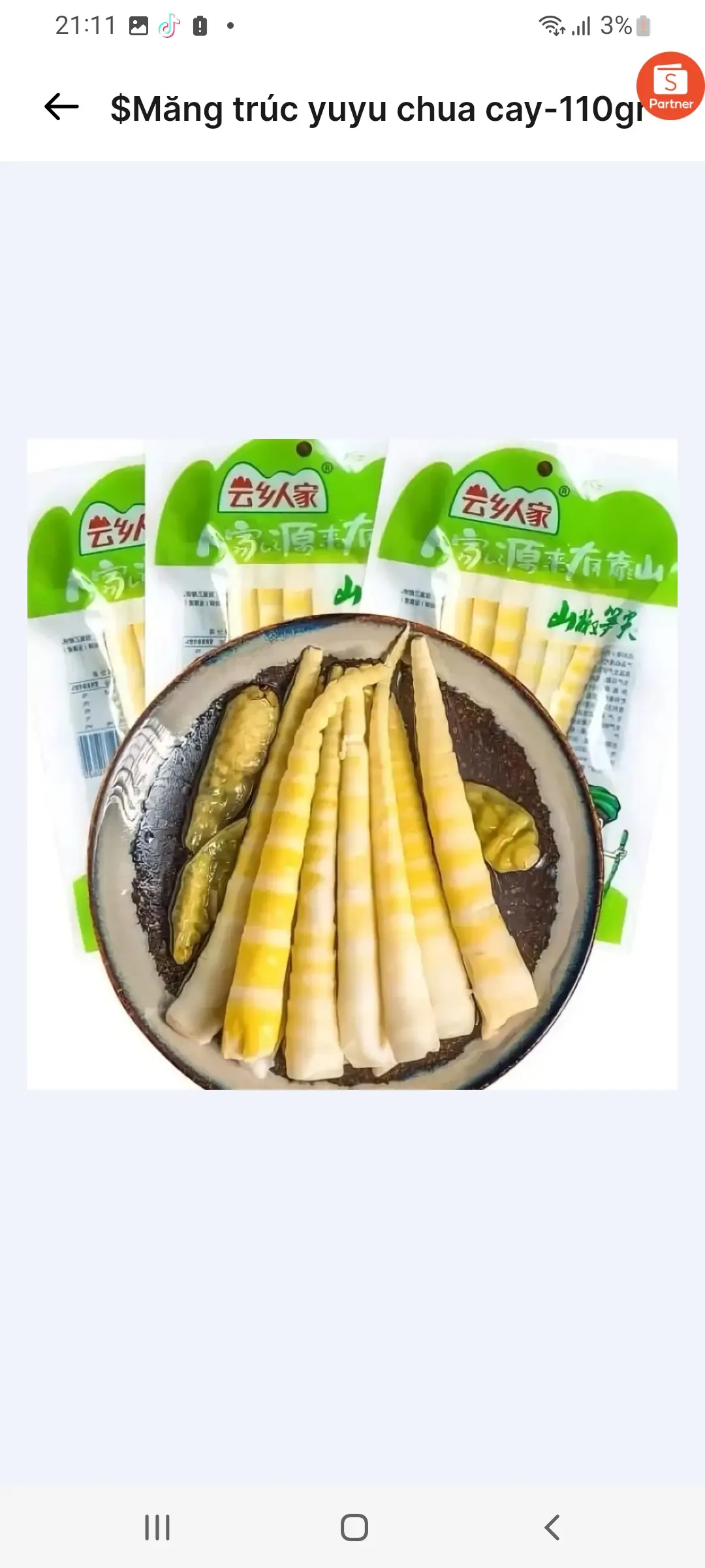 Hình ảnh +1 Măng YuYu Chua Cay Ớt Xanh(110G)