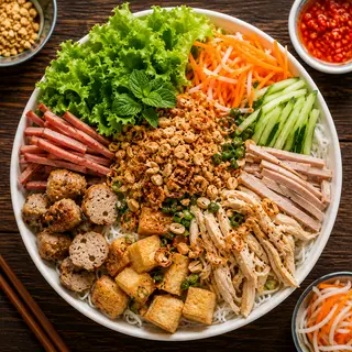 Hình ảnh Bún Trộn thập cẩm