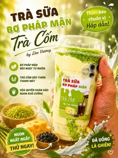 Hình ảnh Trà sữa cốm bơ Pháp