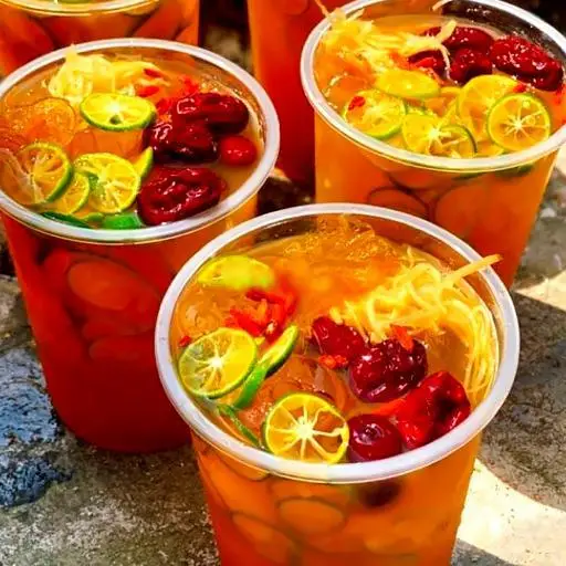 Hình ảnh Trà tắc xí muội- không có táo đỏ Ly 700ml