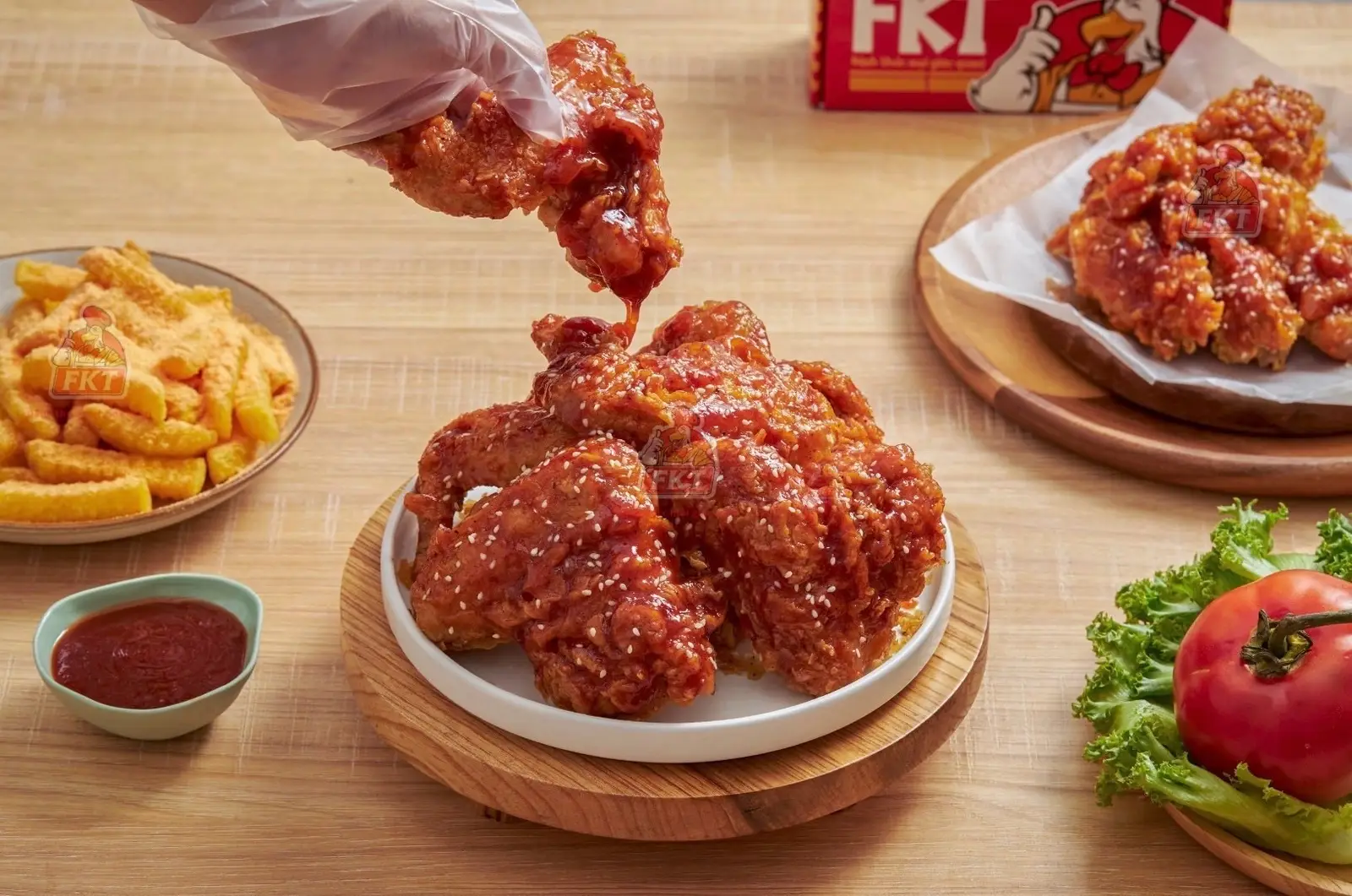 Hình ảnh Cánh Gà Sốt Chua Ngọt + Khoai