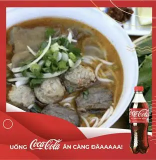 Hình ảnh Combo 2 Bún Bò, Gân + 2 Coca