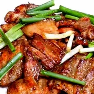 Hình ảnh Cơm Thịt Rang Cháy Cạnh