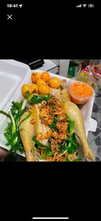 Hình ảnh GÀ HẤP HÀNH NGUYÊN CON ÔM TRỨNG - chặt sẵn