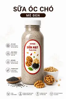 Hình ảnh sữa óc chó mè đen