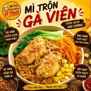 Hình ảnh Mì trộn gà viên karaage