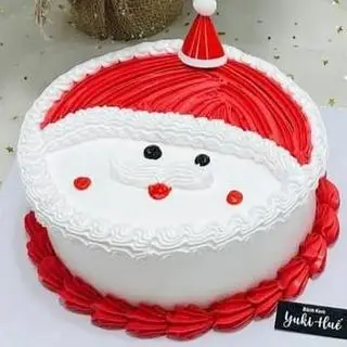 Hình ảnh bánh kem mặt ông noel