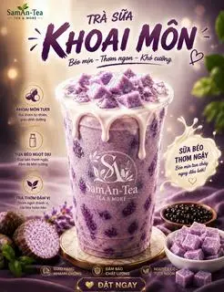 Hình ảnh Trà sữa khoai môn