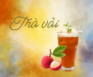 Hình ảnh Trà vải + thạch giòn 