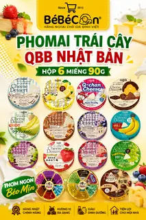 Hình ảnh Phomai Qbb vị trái cây Nhật Bản 