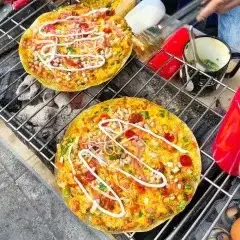 Hình ảnh Bánh Tráng Nướng Xúc Xích x Phô Mai