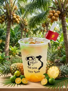 Hình ảnh Nước Dừa Mix Thơm -Tắc Ly 1 Lít