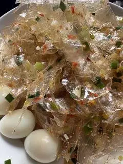 Hình ảnh Bánh tráng sợi mỡ hành