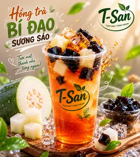 Hình ảnh Hồng Trà Bí Đao Sương Sáo