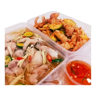 Hình ảnh 1 chân gà sả ớt , 1 chân gà sốt thái