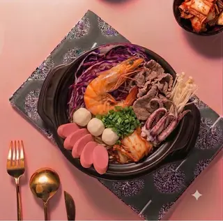 Hình ảnh Mì Cay Kim Chi Thập Cẩm + 1 ly pepsi