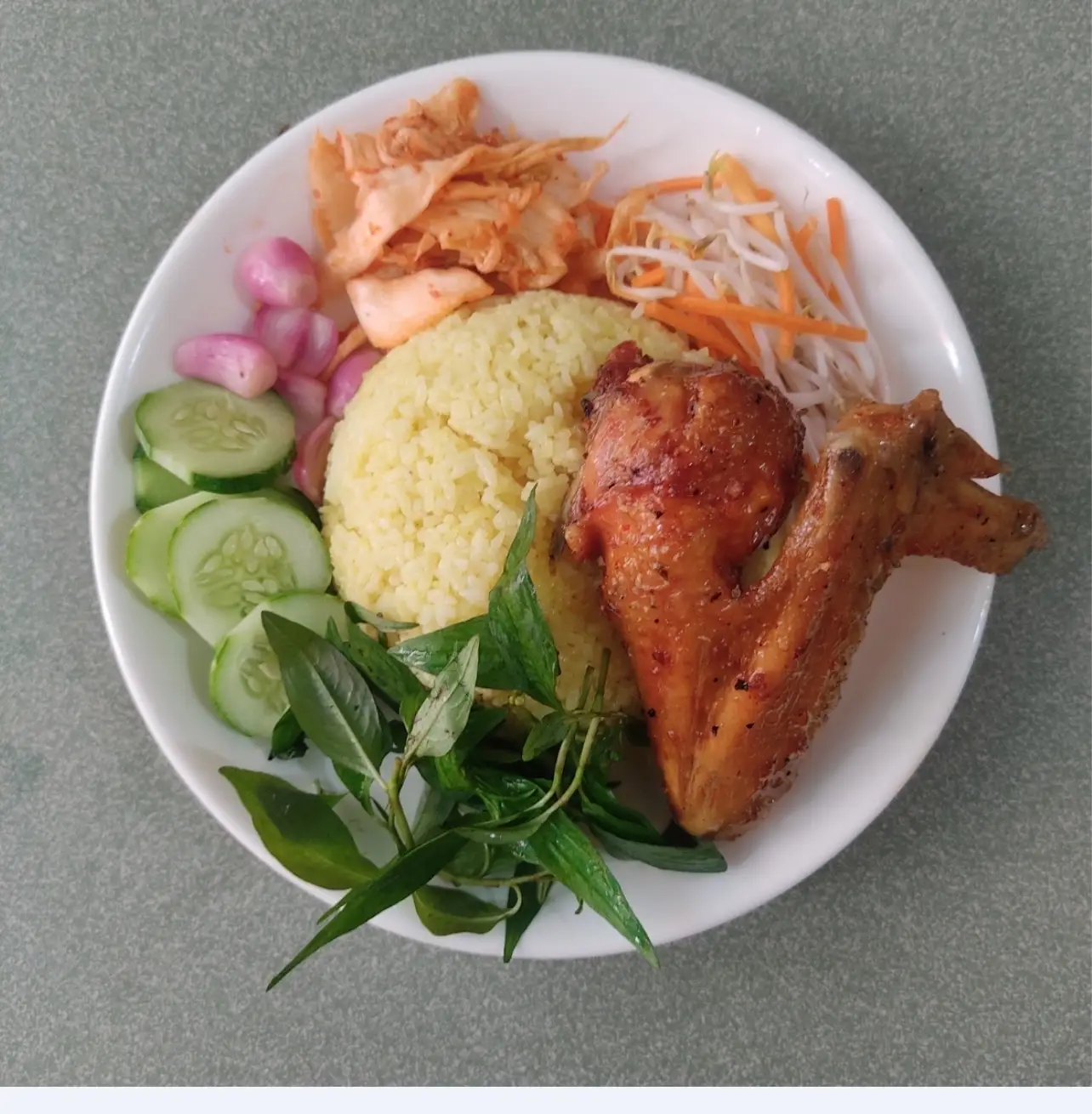 Hình ảnh Cơm Cánh Gà Chiên Mắm Tỏi