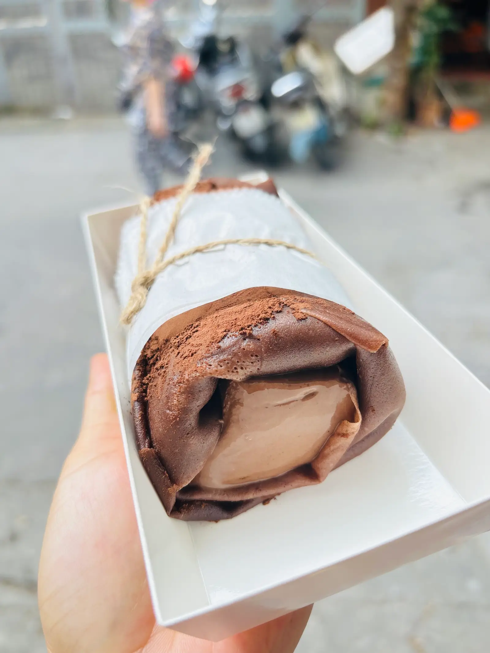 Hình ảnh Crepe pudding socola kem cheeese 