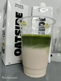 Hình ảnh Matcha Sữa Hạt Yến Mạch không đường 500ml