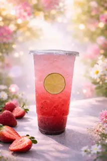 Hình ảnh Soda dâu ly 1L