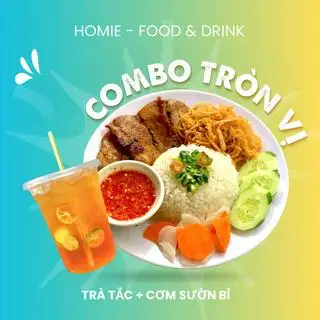 Hình ảnh Cơm Sườn Bì + Trà tắc