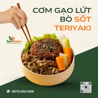 Hình ảnh Cơm gạo lứt - bò sốt teriyaki