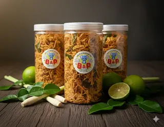 Hình ảnh KHÔ GÀ LÁ CHANH NHÀ LÀM CAO CẤP