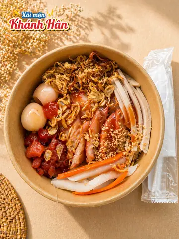 Hình ảnh Xôi xá xíu đặc biệt heo + gà full topping