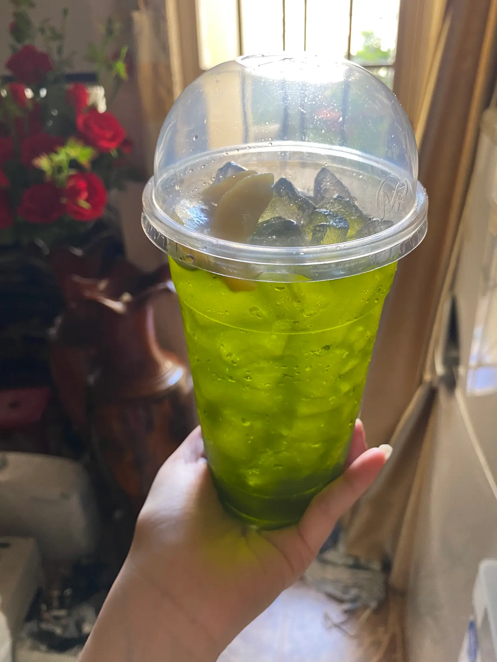 Hình ảnh Trà đào thái xanh