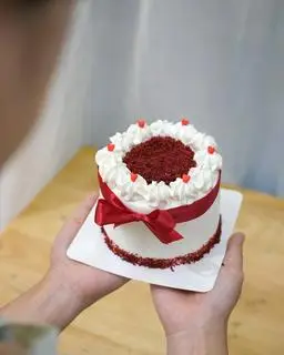 Hình ảnh (Size mini) Bánh sinh nhật Red Velvet Mini (2-3 người ăn đường kính 11cm)