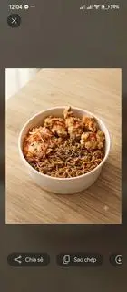 Hình ảnh Mì trộn indomie vị cay gà viên kim chi 