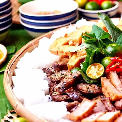 Hình ảnh Bún đậu đầy đủ