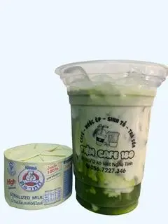 Hình ảnh Trà xanh sữa tươi gấu -  matcha latte sữa gấu
