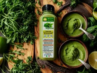 Hình ảnh Sinh tố ức gà - matcha