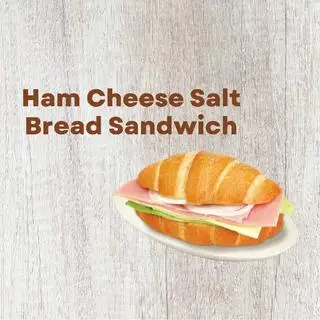 Hình ảnh Ham cheese salt bread sandwich